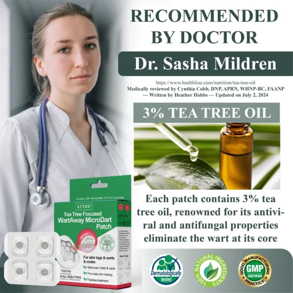 ATTDX® Tea Tree Focused WartAway MicroDart Patch