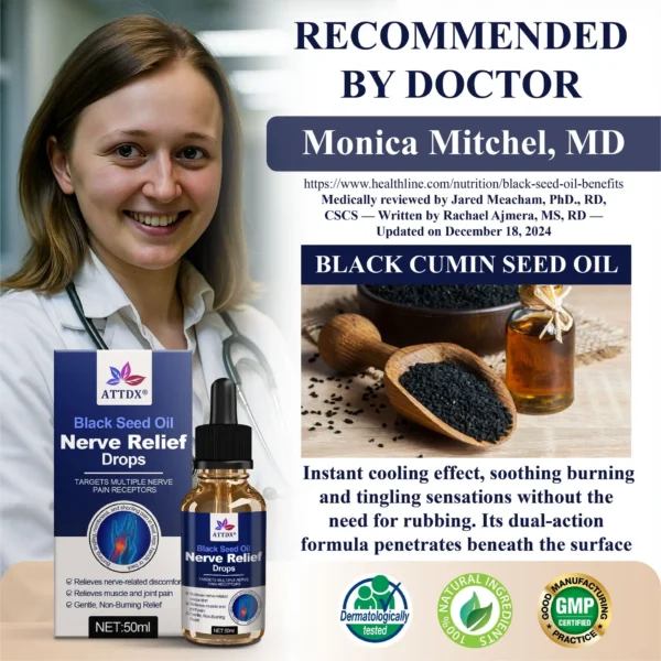 ATTDX® Black Seed Oil Nerve Relief Drops