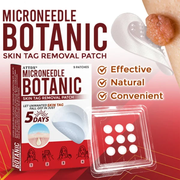 ATTDX® MicroNeedle Botanic Skin Tag Removal Patch