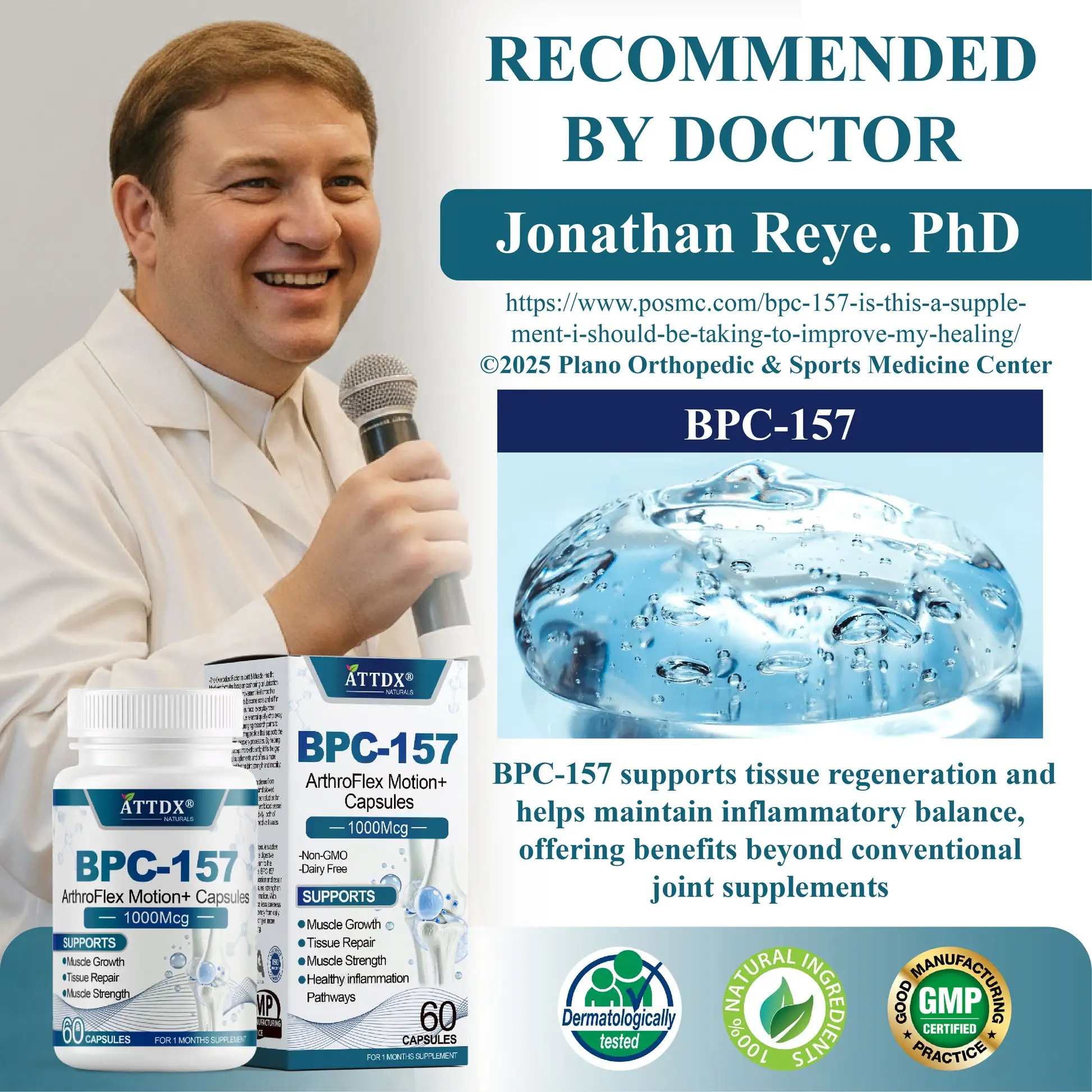 ATTDX® BPC-157 ArthroFlex Motion+ Capsules