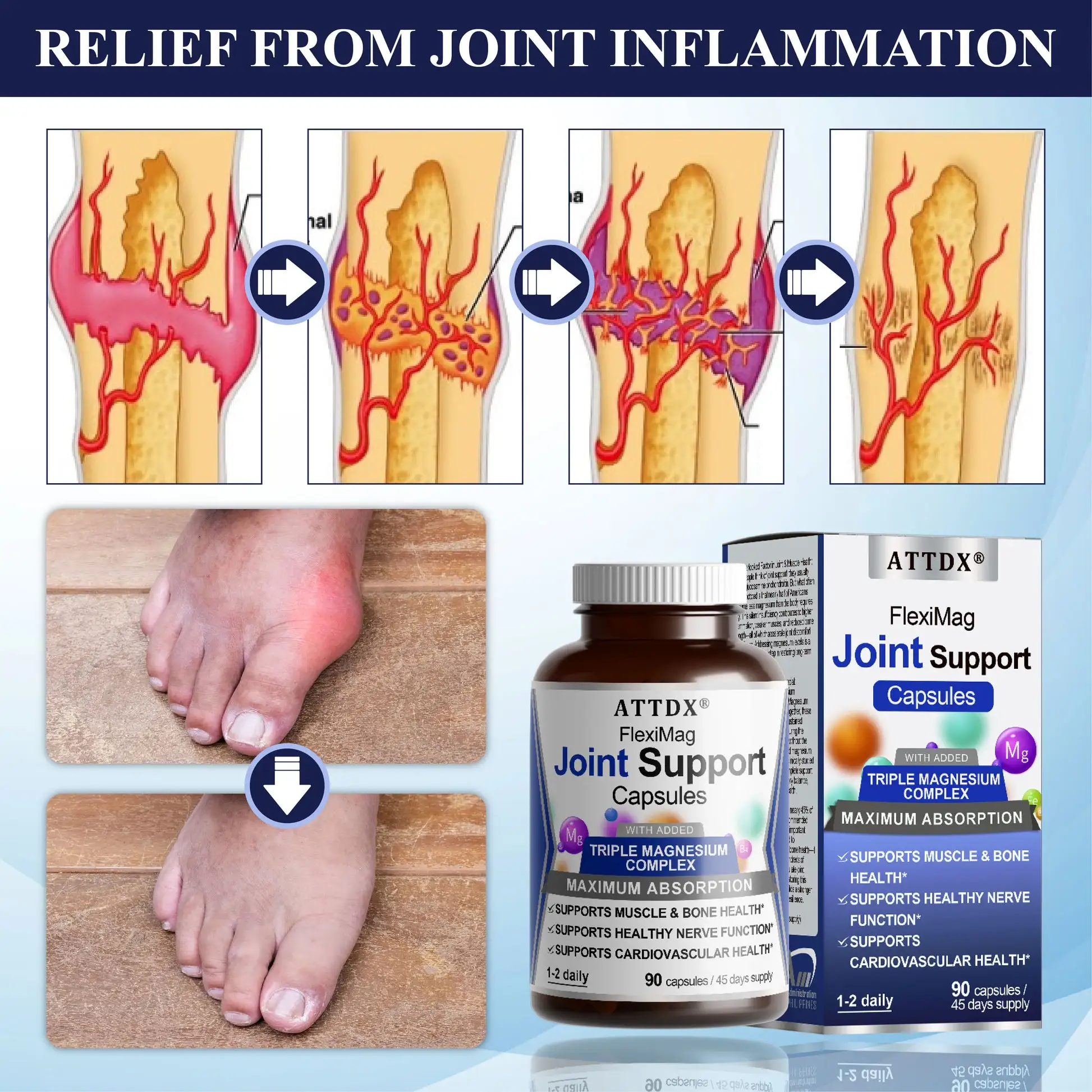 ATTDX® FlexiMag Joint Support Capsules