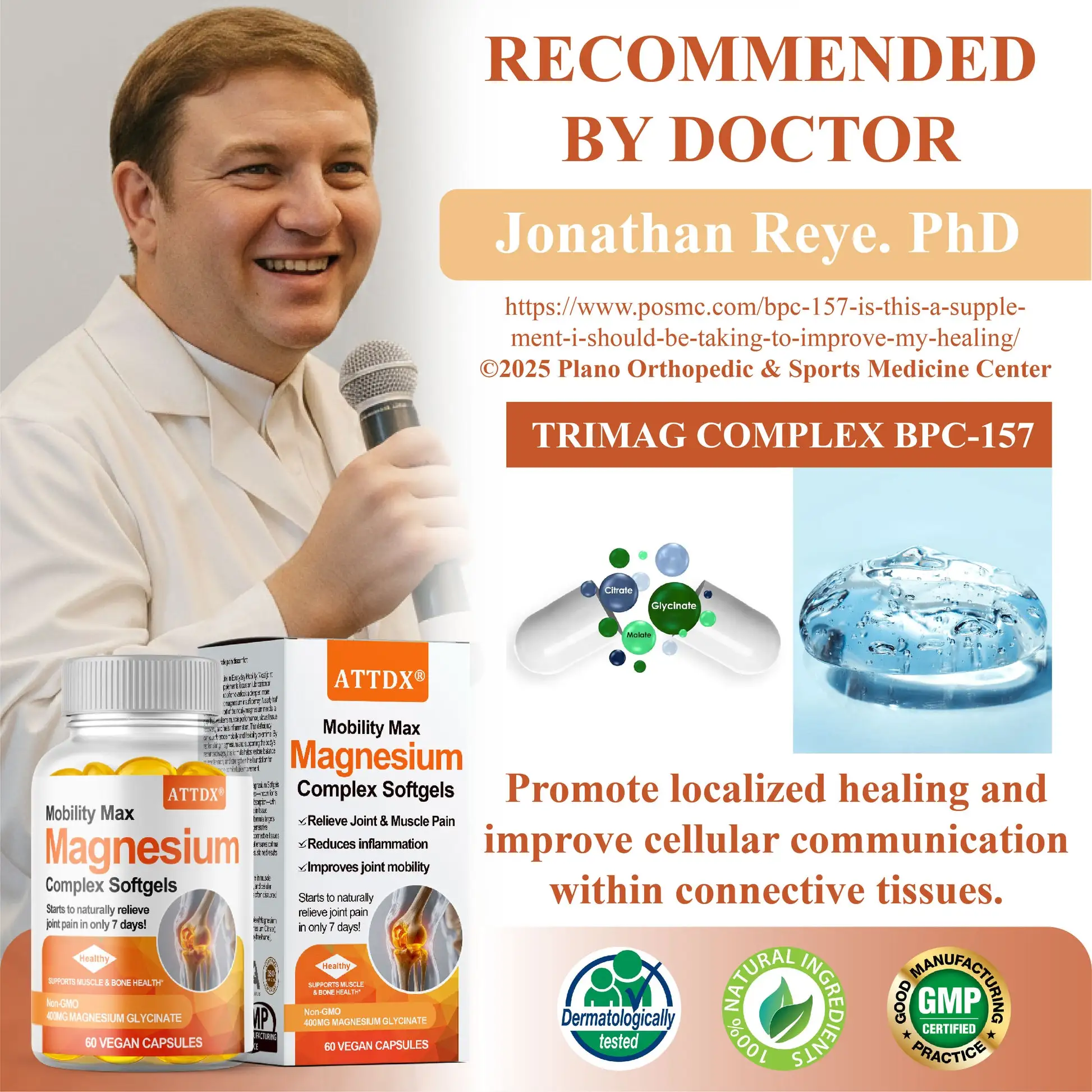 ATTDX® Mobility Max Magnesium Complex Softgels